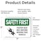 Signmission Safety Culture Sign, 7 in Width, Vinyl Decal, Rectangle OS-2PACK-SF-D-57-L-10796 - alternate 5
